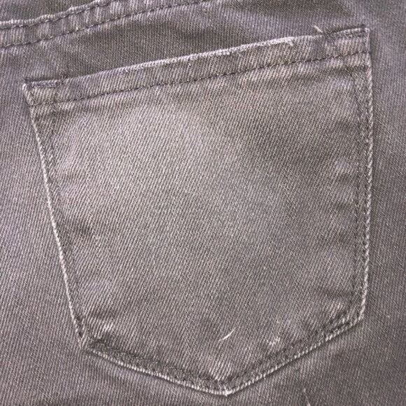 BP Jean Shorts Size 26 Black Distressed Denim Boho Beach Festival Cut Off Frayed - Picture 9 of 11
